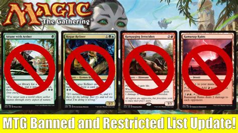 mtg leaked bans|MTG Banned and Restricted List and Announcements。